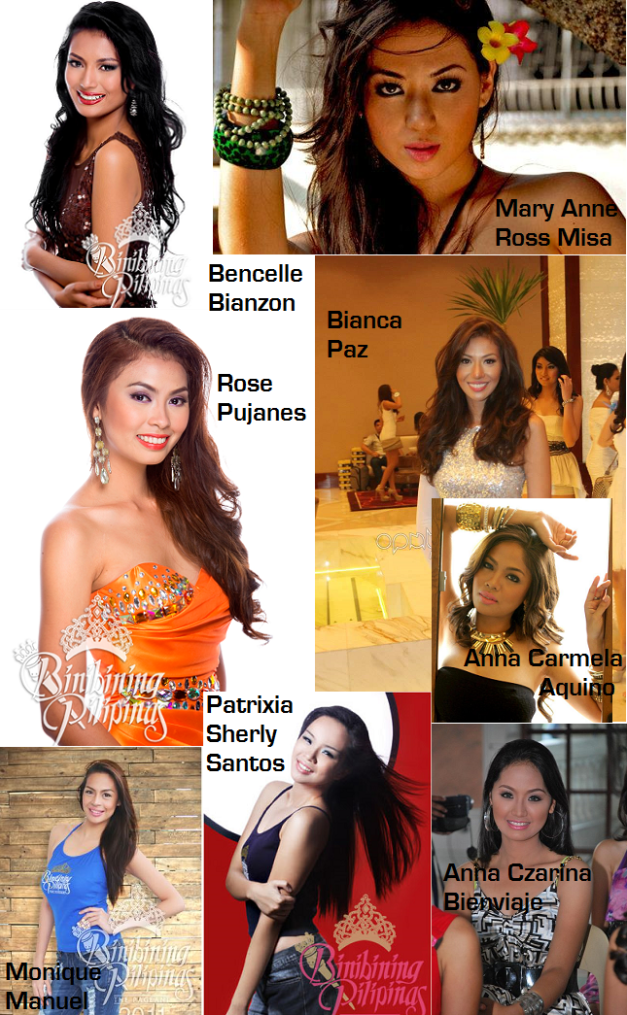 These eight (8) ladies took part in Bb. Pilipinas before crossing over to Miss Philippines Earth.