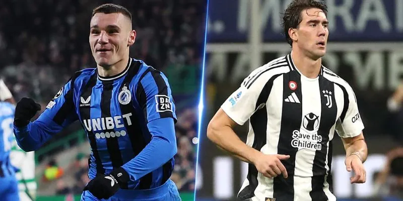 Gợi ý đặt cược an toàn cho trận Club Brugge vs Juventus