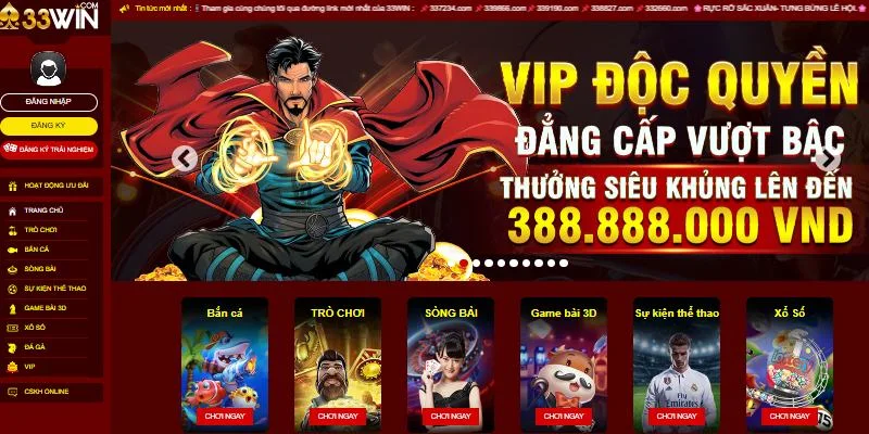 33WIN đáp ứng tốt nhu cầu của bet thủ đam mê cá cược trực tuyến